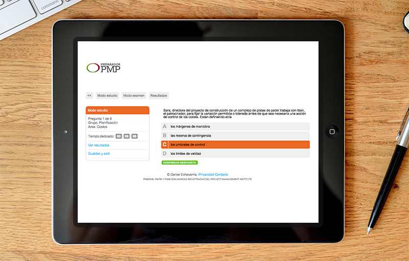 Simulador PMP en español Daniel Echeverría